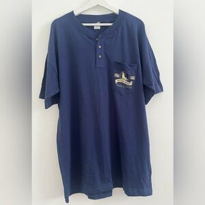 Vintage 1997 Barbados Shirt Size XL Navy Nautical Beach Resort